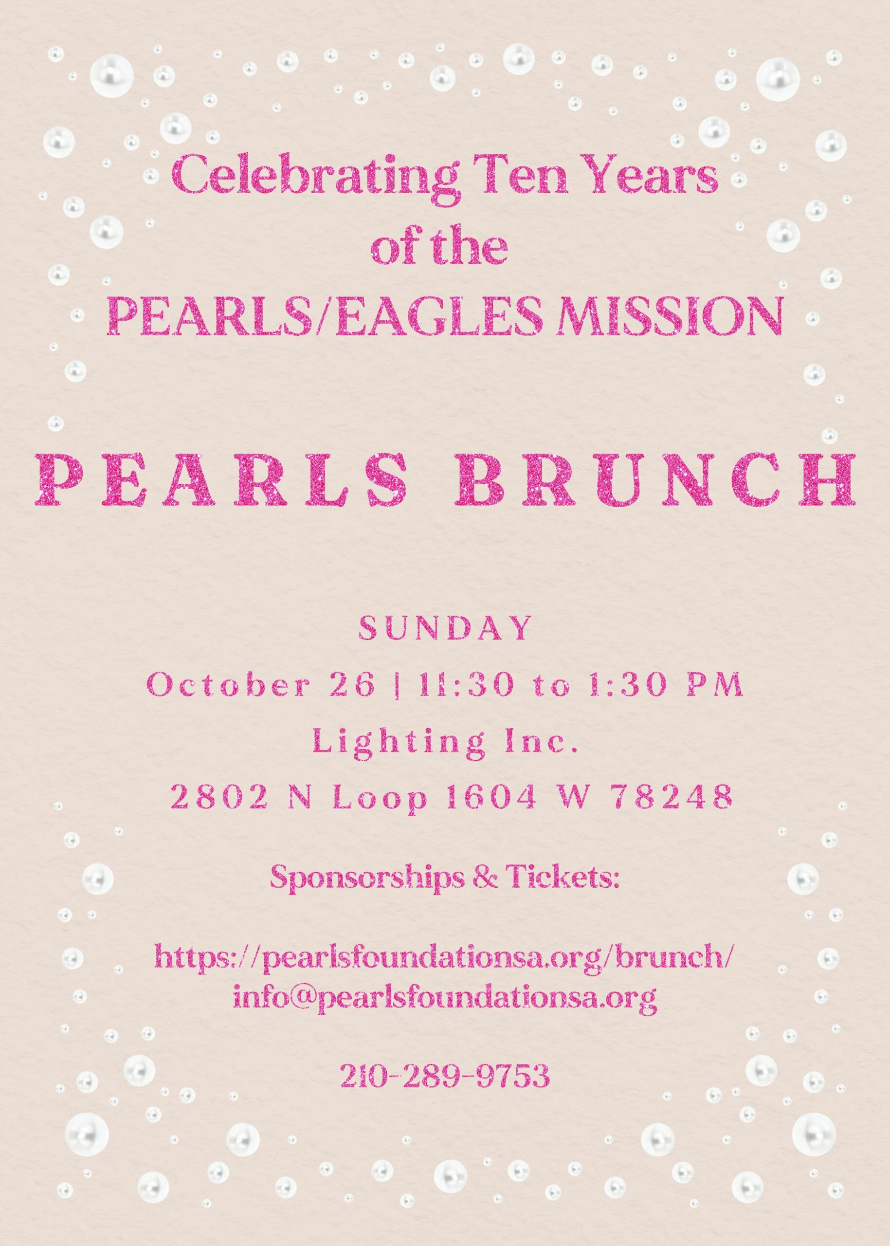 Pearls Brunch 2025 Flyer